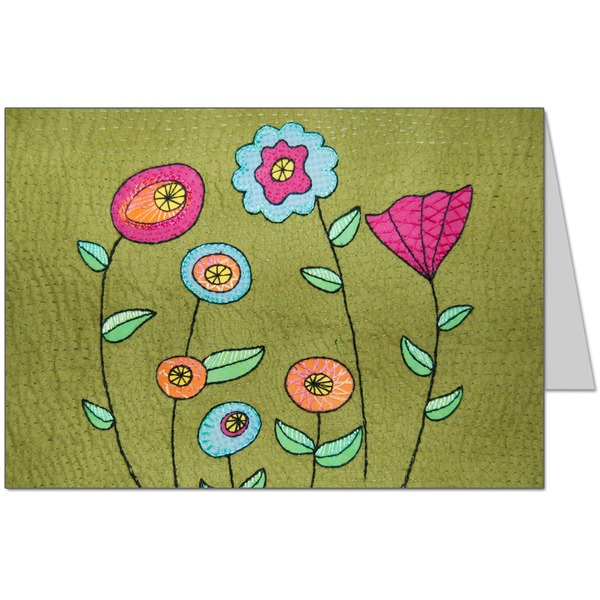 Folk Art Flowers Greeting Cards Carddle